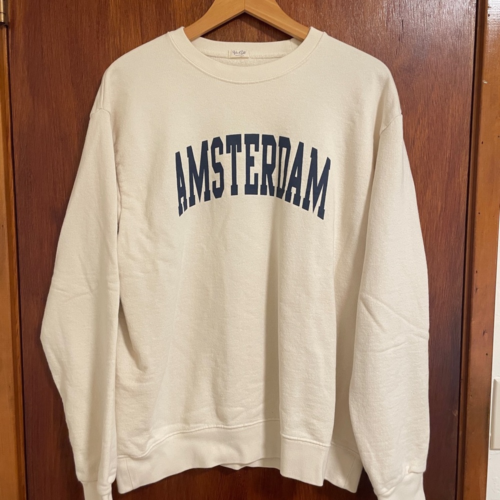 Brandy Melville oversized cream sweatshirt